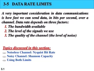 3-5   DATA RATE LIMITS