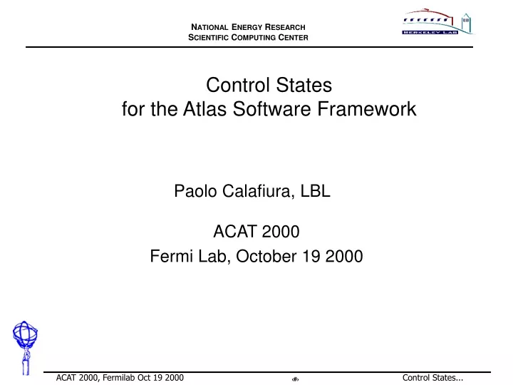 control states for the atlas software framework
