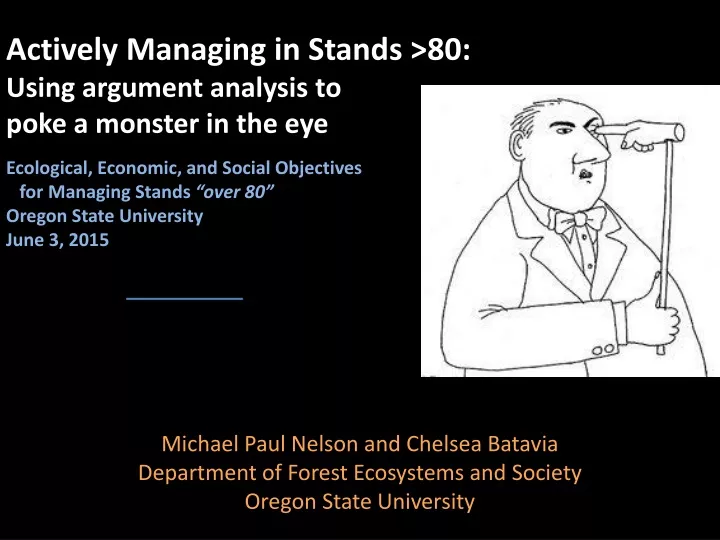 actively managing in stands 80 using argument
