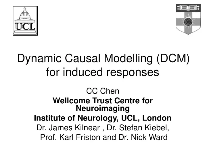 dynamic causal modelling dcm for induced responses