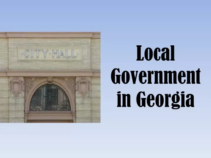 local government in georgia