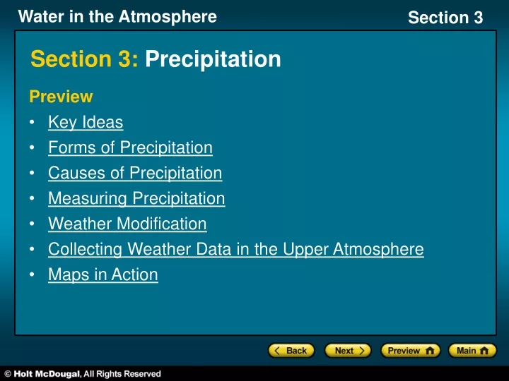 section 3 precipitation