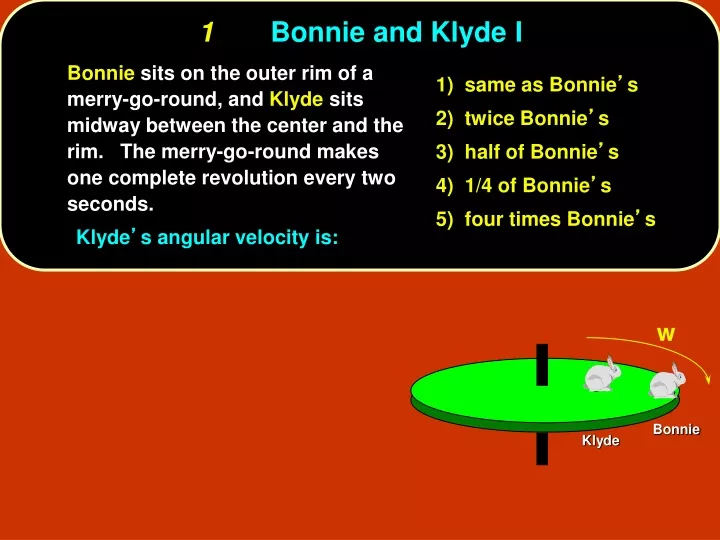 1 bonnie and klyde i