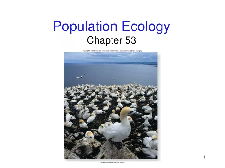 population ecology chapter 53