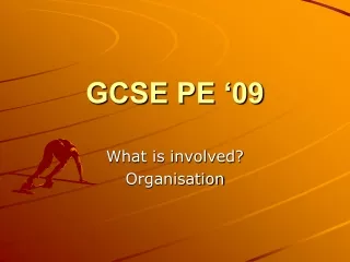 GCSE PE ‘09