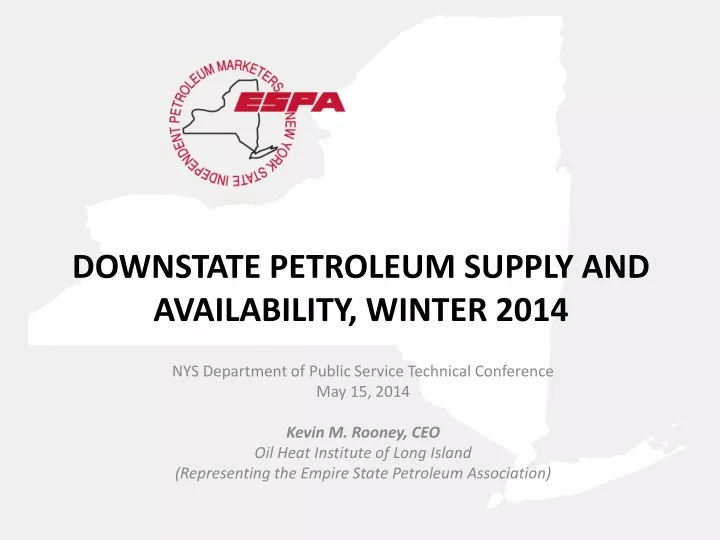 downstate petroleum supply and availability winter 2014