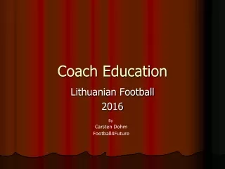 Coach Education