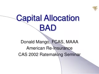 capital allocation bad