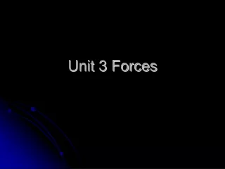 Unit 3 Forces
