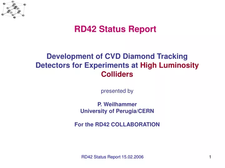 rd42 status report