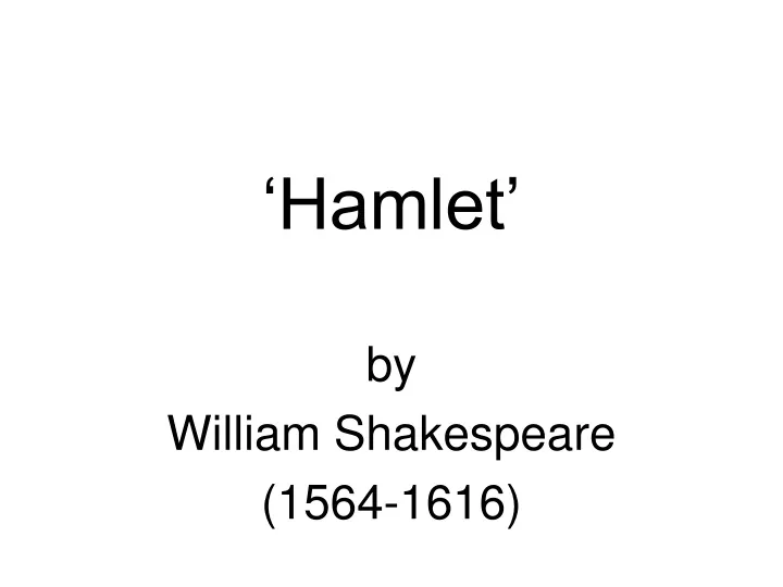 hamlet