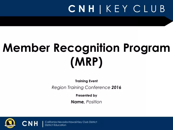 member recognition program mrp