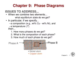 Chapter 9:  Phase Diagrams