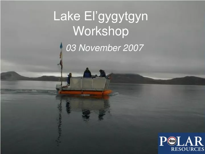 lake el gygytgyn workshop