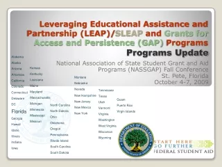 National Association of State Student Grant and Aid Programs (NASSGAP) Fall Conference
