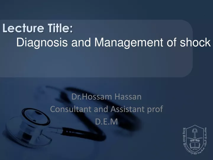dr hossam hassan consultant and assistant prof d e m
