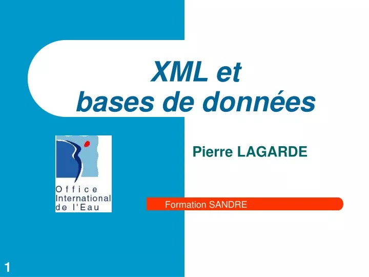 xml et bases de donn es