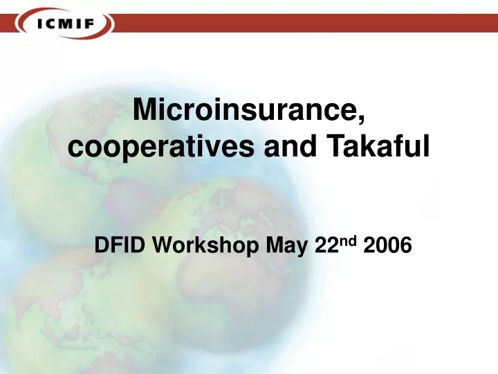 microinsurance cooperatives and takaful