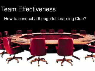 How to conduct a thoughtful Learning Club?