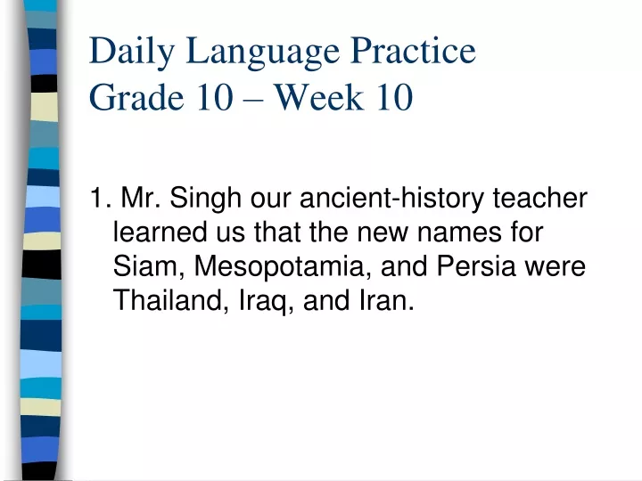 daily language practice grade 10 week 10