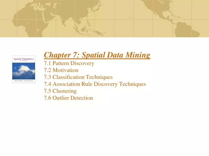 chapter 7 spatial data mining 7 1 pattern