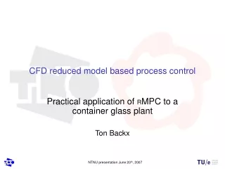 CFD reduced model based process control