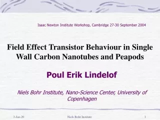 Field Effect Transistor Behaviour in Single Wall Carbon Nanotubes and Peapods