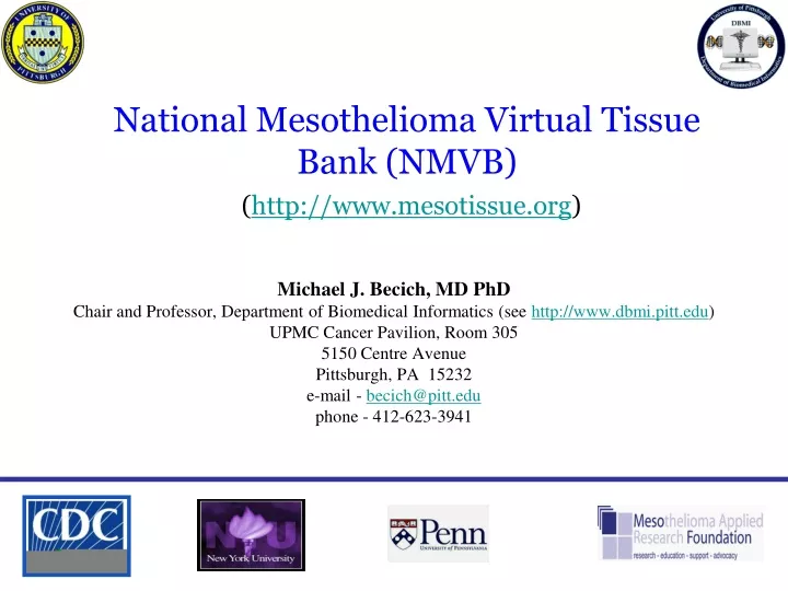 national mesothelioma virtual tissue bank nmvb