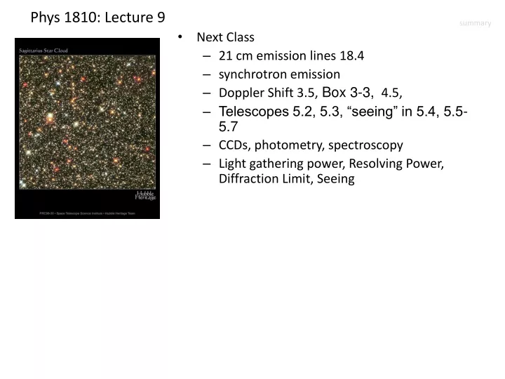 phys 1810 lecture 9