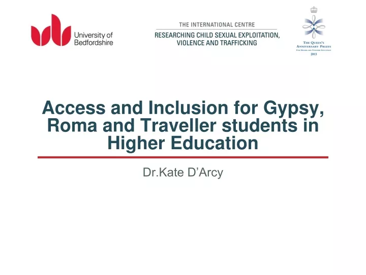 access and inclusion for gypsy roma and traveller students in higher education