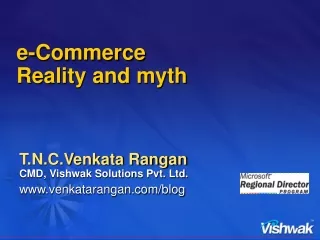e-Commerce  Reality and myth