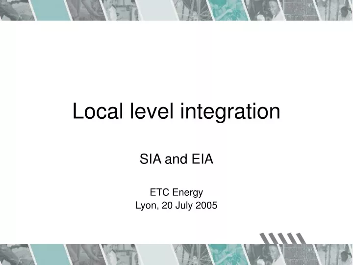 local level integration