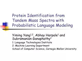 Protein Identification from Tandem Mass Spectra with Probabilistic Language Modeling