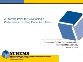 A Starting Point for Developing a Performance Funding Model for Illinois