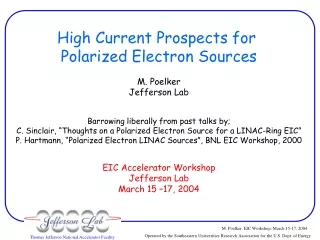 High Current Prospects for  Polarized Electron Sources