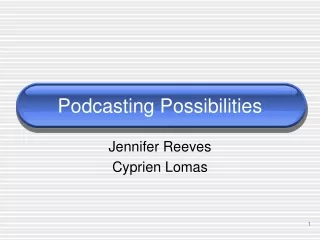 Podcasting Possibilities