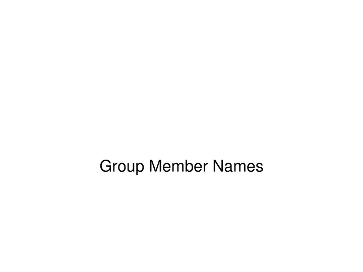 group member names