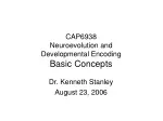 Neuroevolution and Developmental Encoding - slide 1