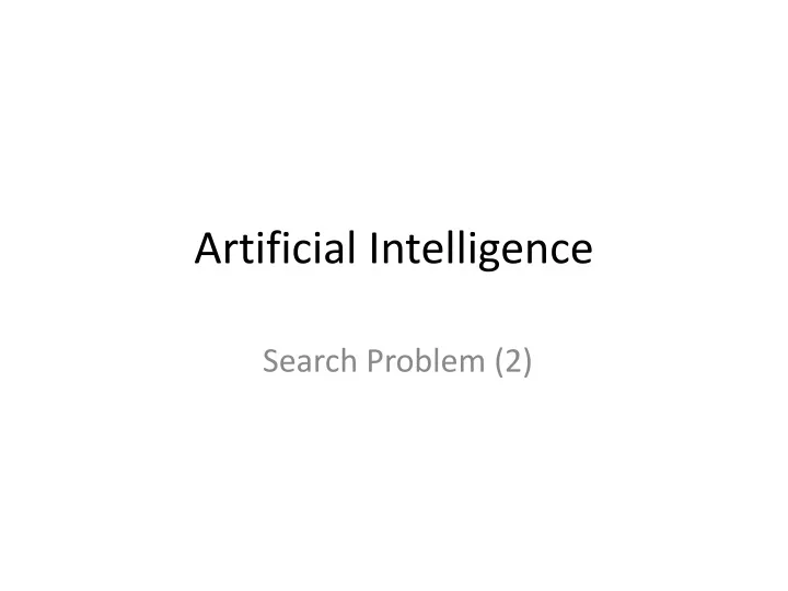 artificial intelligence