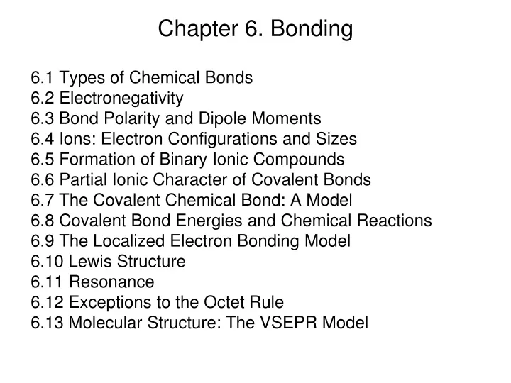 chapter 6 bonding