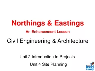 Northings &amp; Eastings An Enhancement Lesson Civil Engineering &amp; Architecture
