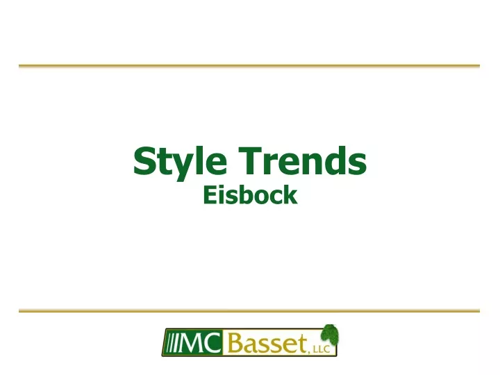style trends eisbock