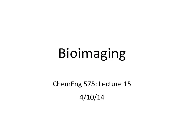 bioimaging