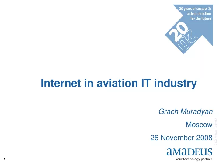 internet in aviation it industry grach muradyan