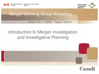 Merger  Working  Group Workshop