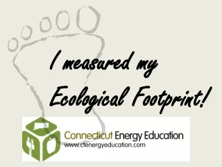 I measured my  Ecological Footprint!