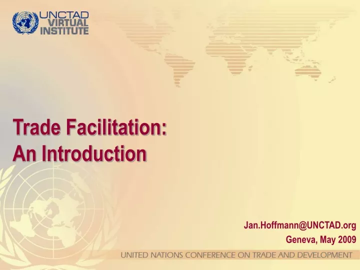 trade facilitation an introduction