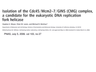 PNAS, July 5, 2006. vol 103, no 27