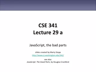 CSE 341 Lecture 29 a