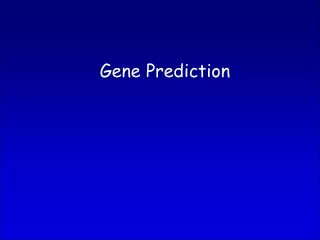 Gene Prediction